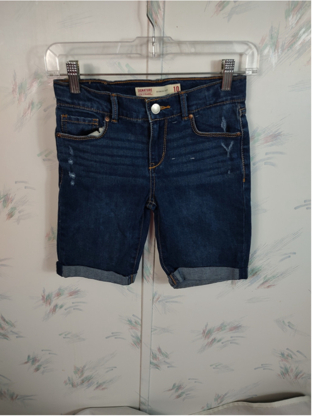 Girls Signature by Levi Strauss & Co. Blue Denim Bermuda Shorts Size 10